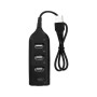 Концентратор Voltronic USB 2.0 to 4xUSB black (DNS-HUB4-OB)