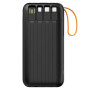 Батарея універсальна ColorWay 20 000 mAh PowerHub PD/22.5W, QC/4.0, Black (CW-PB200LP07BK)