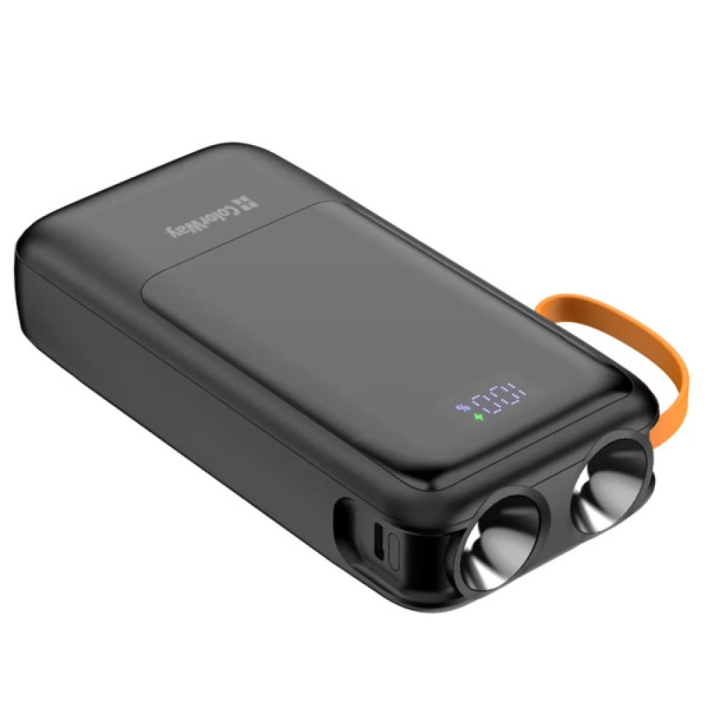 Батарея універсальна ColorWay 20 000 mAh PowerHub PD/22.5W, QC/4.0, Black (CW-PB200LP07BK)