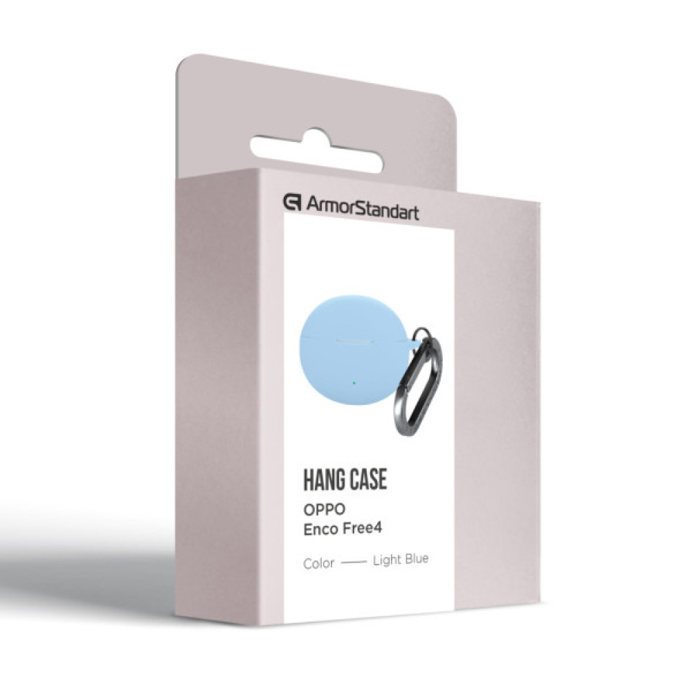 Чохол для навушників Armorstandart Hang Case For Oppo Enco Free4 Light Blue (ARM86147)