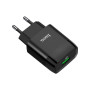 Зарядний пристрій HOCO C72Q Glorious USB QC3.0 18W Black (6931474732507) Зарядний пристрій HOCO C72Q Glorious USB QC3.0 18W Black (6931474732507)
