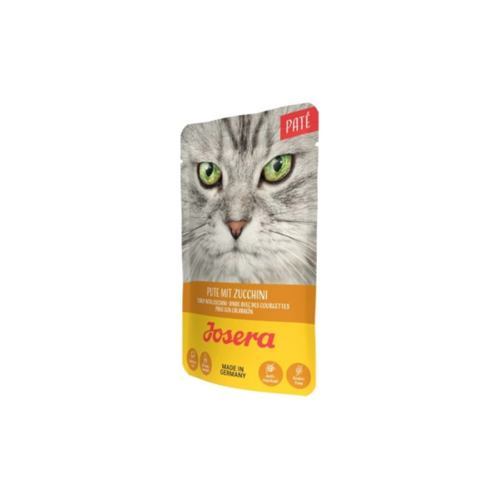 Вологий корм для кішок Josera Pate Pute mit Zucchini паштет індичка з цукіні 85g (4032254750116)
