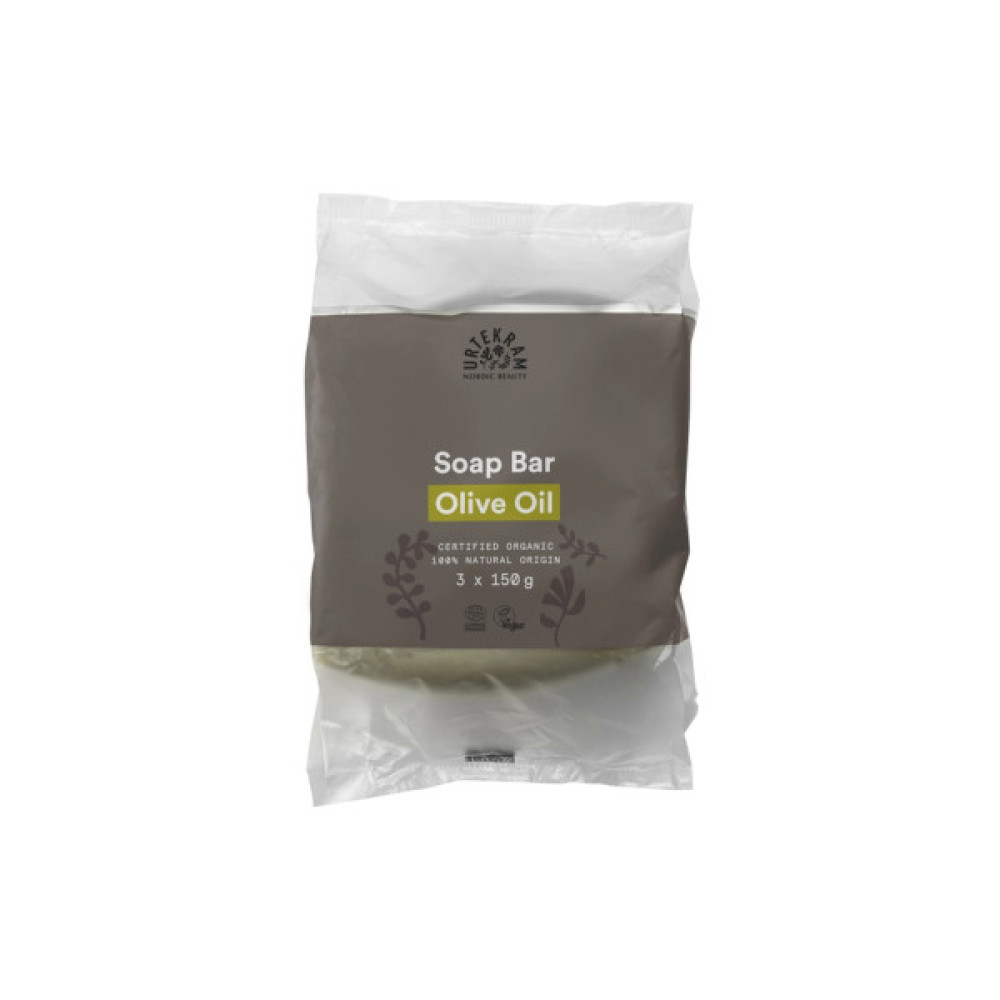 Тверде мило Urtekram Olive Oil Soap Bar 3 х 150 г (5765228838679)