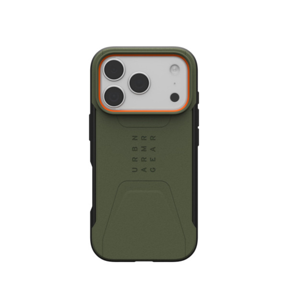 Чохол до мобільного телефона UAG iPhone 17 Pro Civilian MagSafe Olive/Orange (114545117297) Чохол до мобільного телефона UAG iPhone 17 Pro Civilian MagSafe Olive/Orange (114545117297)