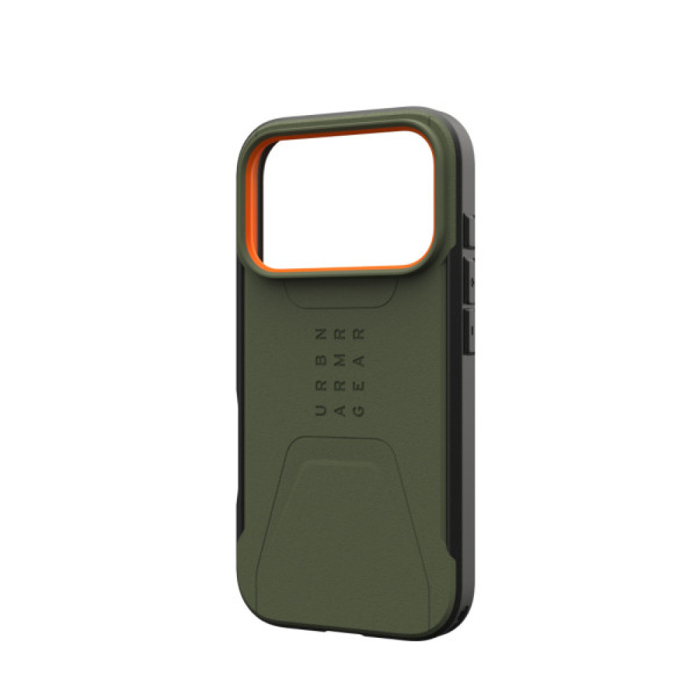 Чохол до мобільного телефона UAG iPhone 17 Pro Civilian MagSafe Olive/Orange (114545117297) Чохол до мобільного телефона UAG iPhone 17 Pro Civilian MagSafe Olive/Orange (114545117297)