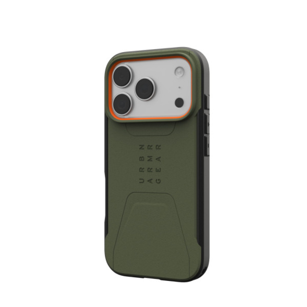 Чохол до мобільного телефона UAG iPhone 17 Pro Civilian MagSafe Olive/Orange (114545117297) Чохол до мобільного телефона UAG iPhone 17 Pro Civilian MagSafe Olive/Orange (114545117297)