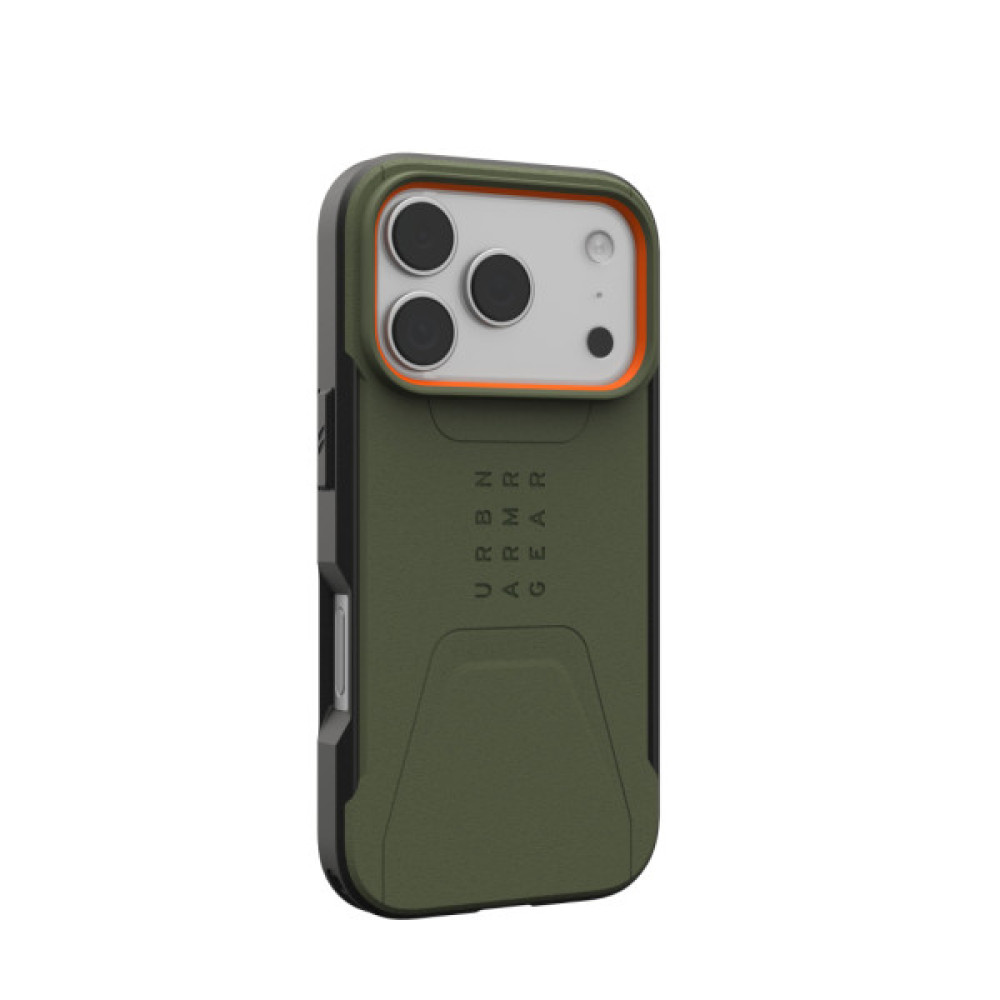 Чохол до мобільного телефона UAG iPhone 17 Pro Civilian MagSafe Olive/Orange (114545117297) Чохол до мобільного телефона UAG iPhone 17 Pro Civilian MagSafe Olive/Orange (114545117297)