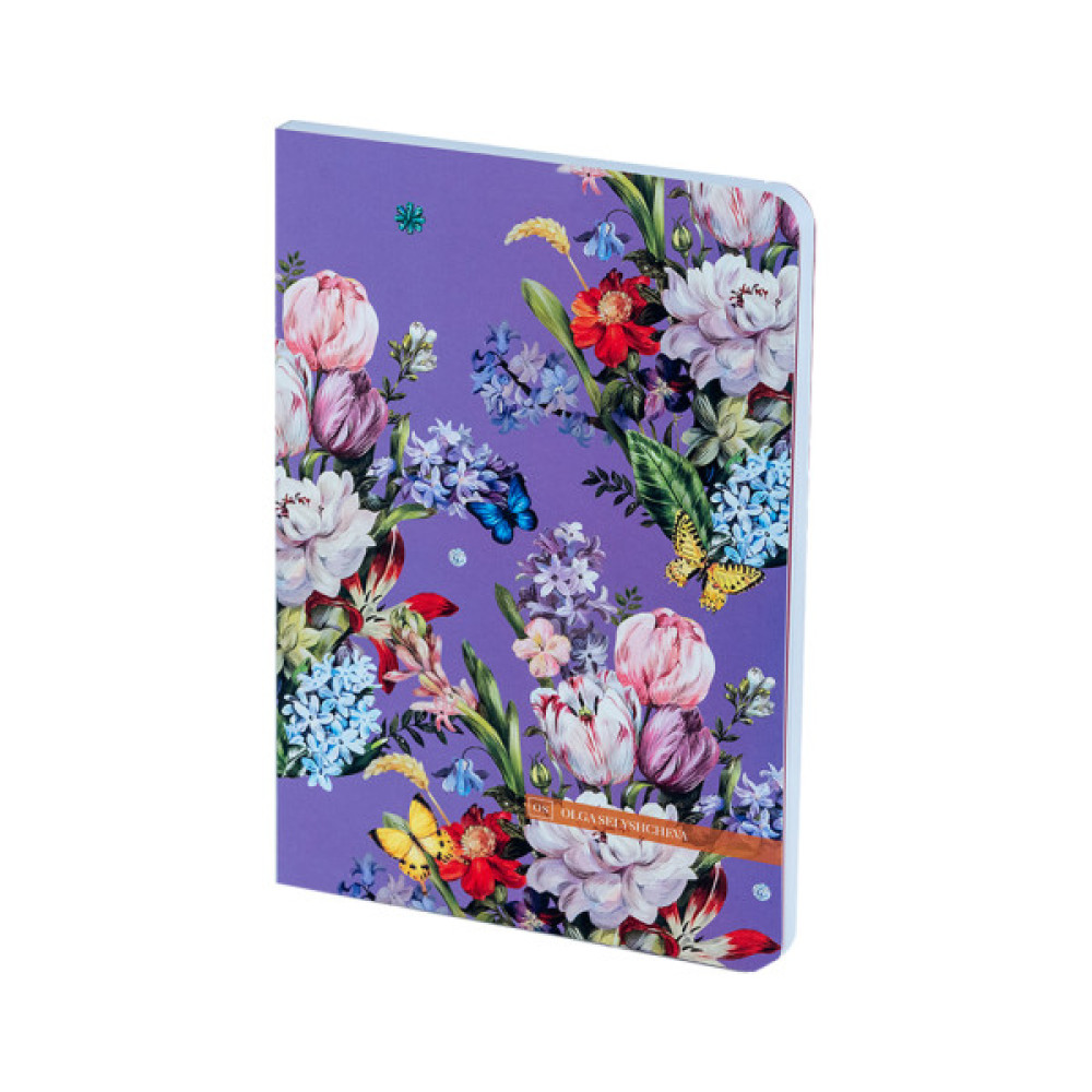 Книга записна Axent A5 Olga Selyshcheva Secret Garden 80 аркушів, клітинка (8700-10-A-OS)