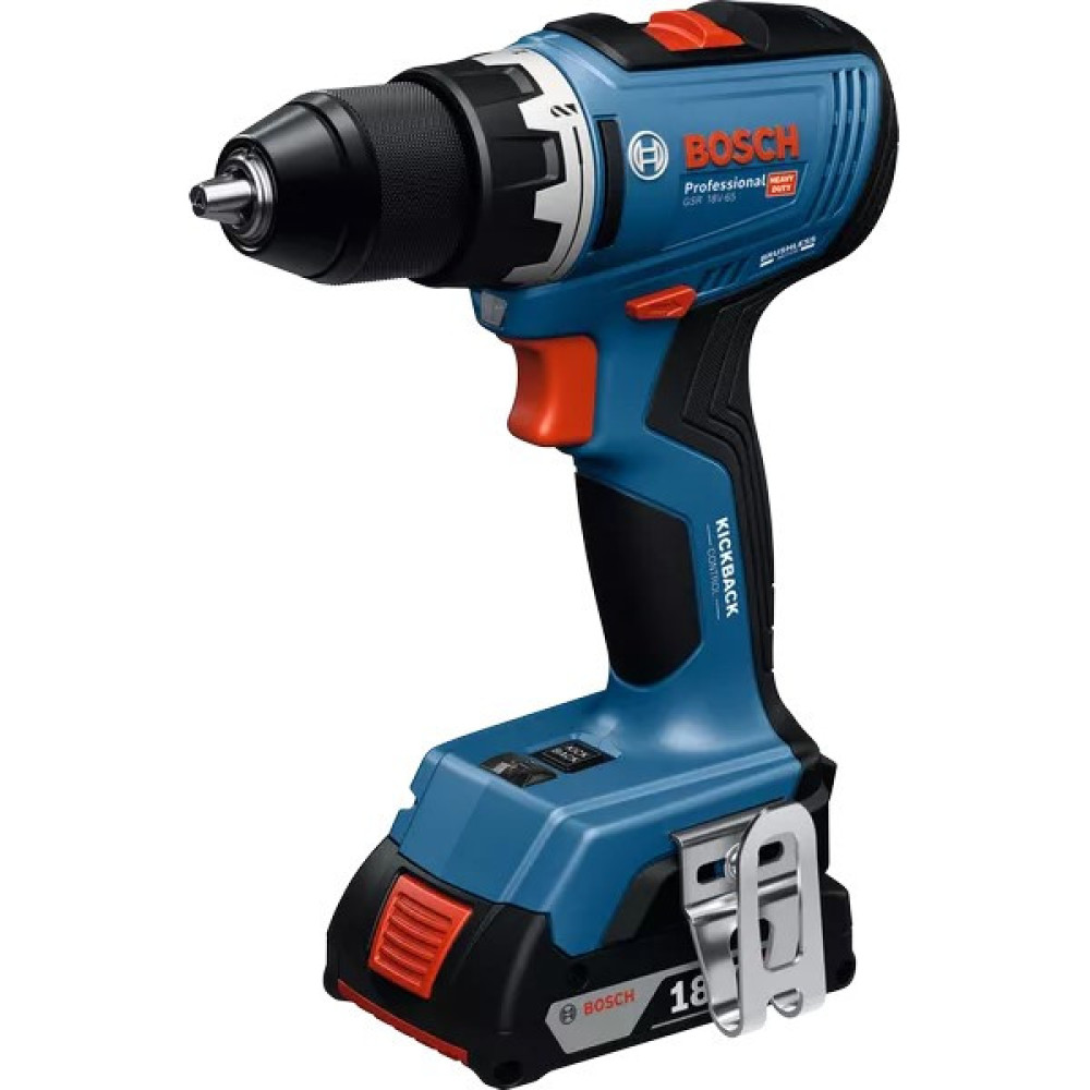 Шурупокрут-дриль акумуляторний Bosch Professional GSR 18V-65 18В 31·63Нм 0-550·0-2100об/хв 1.06кг без АКБ та ЗП