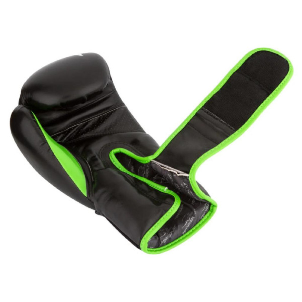 Боксерські рукавички PowerPlay 3018 16oz Black/Green (PP_3018_16oz_Black/Green)