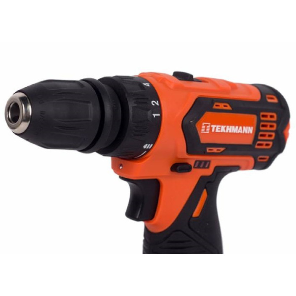 Шурупокрут-дриль акумуляторний Tekhmann TCD-12 QC Li v2.0 12В 2х2А·год 28Нм 0-400·1500об·хв 1кг кейс