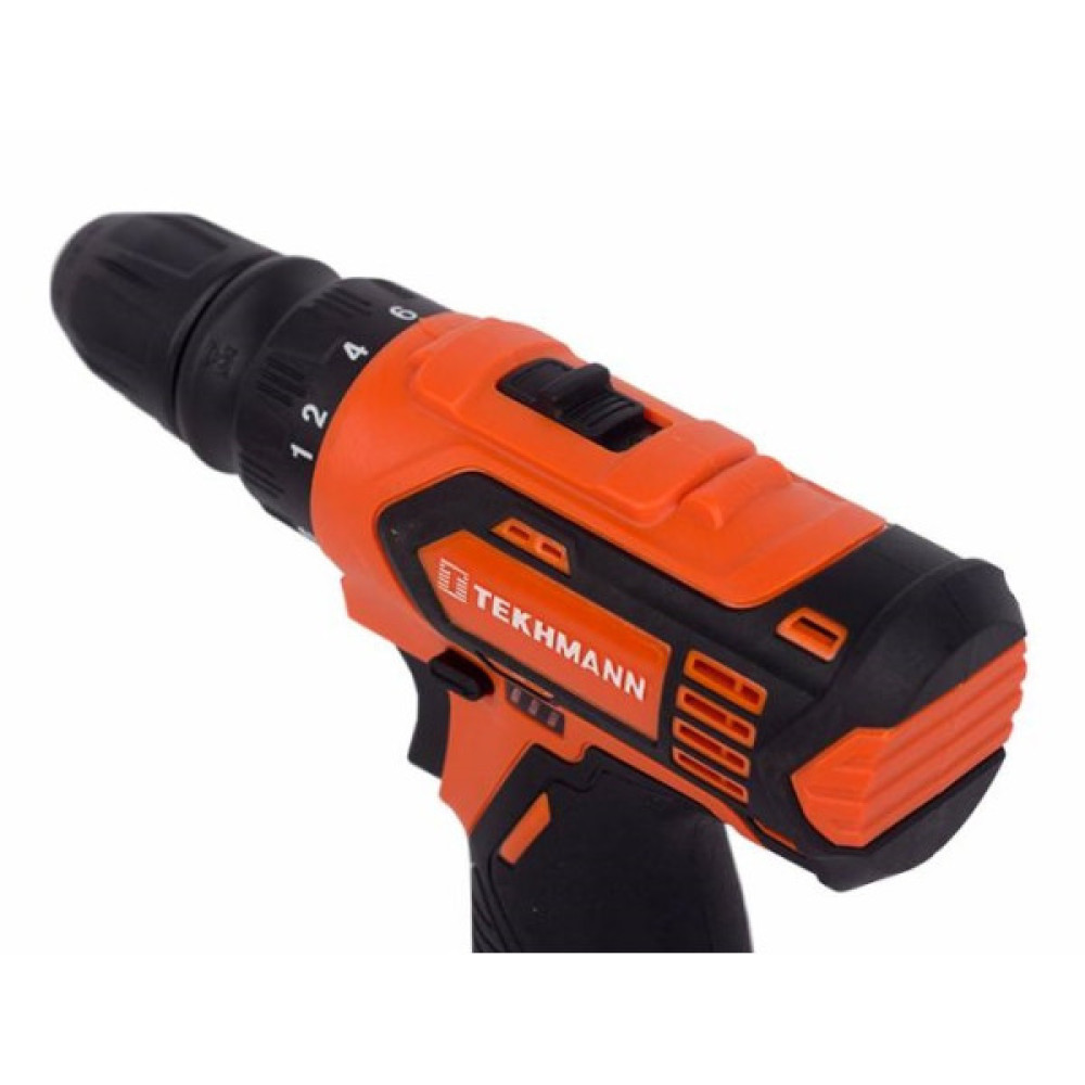 Шурупокрут-дриль акумуляторний Tekhmann TCD-12 QC Li v2.0 12В 2х2А·год 28Нм 0-400·1500об·хв 1кг кейс