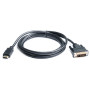 Кабель мультимедійний HDMI M to DVI M 1.8m 18+1pin REAL-EL (EL123500013) Кабель мультимедійний HDMI M to DVI M 1.8m 18+1pin REAL-EL (EL123500013)