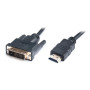 Кабель мультимедійний HDMI M to DVI M 1.8m 18+1pin REAL-EL (EL123500013) Кабель мультимедійний HDMI M to DVI M 1.8m 18+1pin REAL-EL (EL123500013)