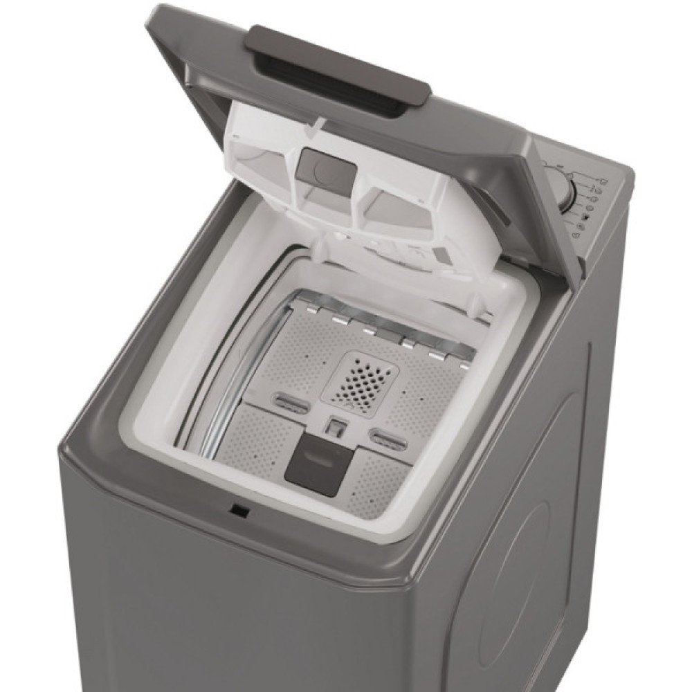 Пральна машина Candy вертикальна, 7кг, 1200, A+++, 60см, дисплей, cріблястий