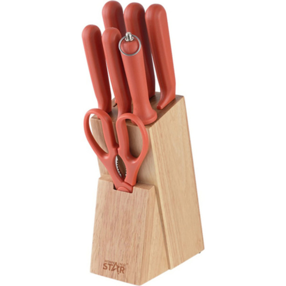 Набір ножів WINNINGSTAR ST-7802 7 предметів Red (WNNGS-ST-7802-RD)