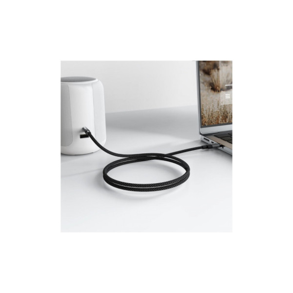 Кабель мультимедійний USB-C to 3.5mm M 0.15m black Acefast (6974316285274)