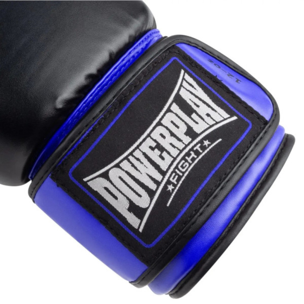 Боксерські рукавички PowerPlay 3004 Classic Чорно-Сині 14 унцій (PP_3004_14oz_Bl/Navy)