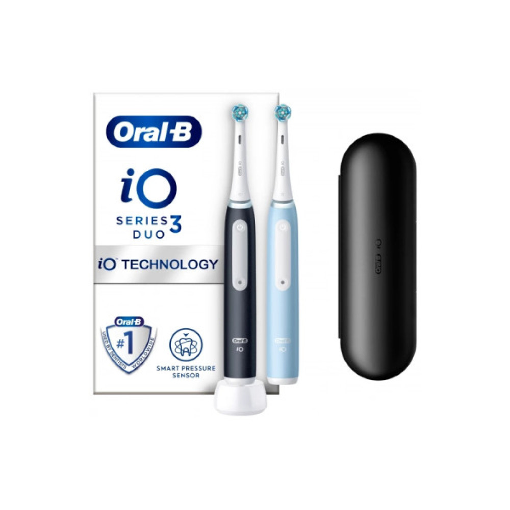 Електрична зубна щітка Oral-B iO Series 3 Duo Black & Blue (8006540731772)
