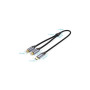 Кабель мультимедійний USB-C M to 2xRCA F 0.5m black Vention (BGVHD)