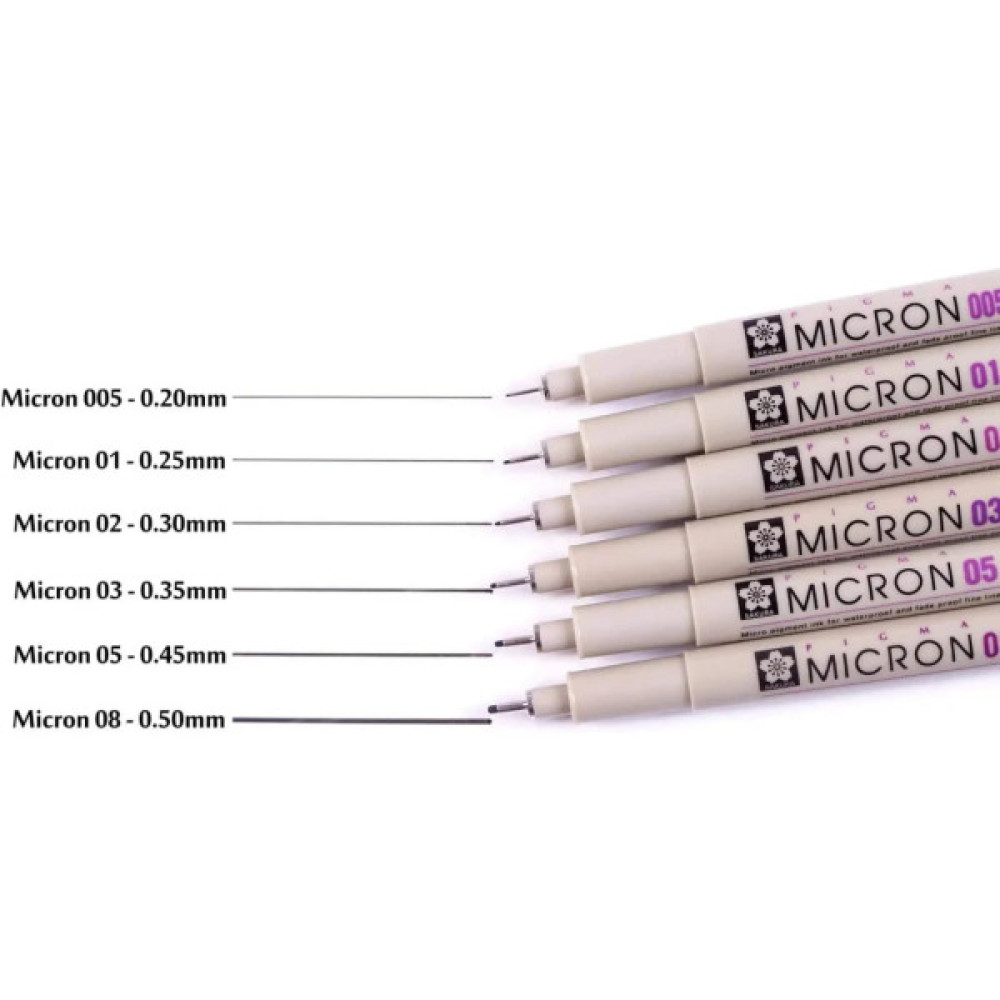 Лайнер Sakura Pigma Micron (0.1) 0,25 мм Рожевий (084511306325)