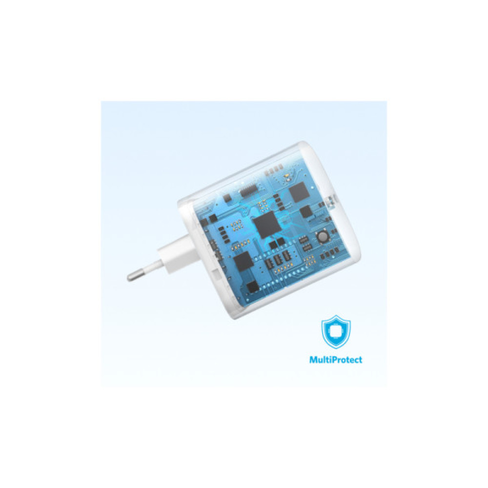 Зарядний пристрій Anker PowerPort 20W USB-C + cable USB-C White (B2347G21)