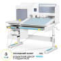 Парта Mealux Winnipeg Multicolor Plus WG Blue (BD-630 WG+BL з тумбою) Парта Mealux Winnipeg Multicolor Plus WG Blue (BD-630 WG+BL з тумбою)
