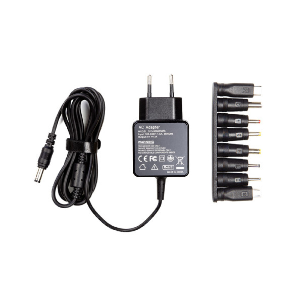 Блок живлення до ноутбуку PowerPlant 15W Універсальний, 5V, 3A (NA700219)