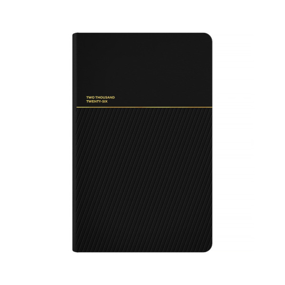 Тижневик Axent датований 2026 Partner Traces 125х195, чорний (8526-26-1-A)
