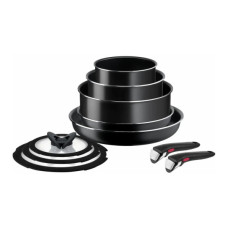 Набір посуду Tefal Ingenio Easy Cook & Clean 10 предметів чорний (L1539053)