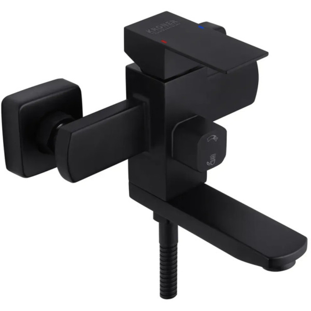 Змішувач Kroner Edelstahl Kubus-SCH010 + змішувач Edelstahl Kubus-SCH060 (CVS30160)