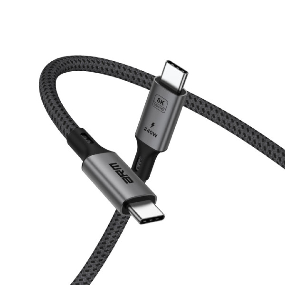Дата кабель USB-C to USB-C 1.0m USB4 40Gbps 240W 8K60Hz black Armorstandart (ARM81921)