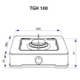 Настільна плита Minola TGH 100 WH Настільна плита Minola TGH 100 WH