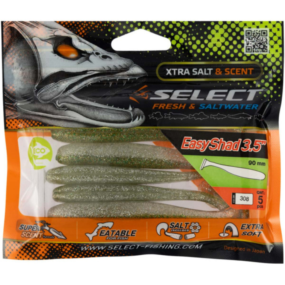 Силікон рибальський Select Easy Shad 3.5" 308 (5 шт/уп) (1870.71.82)