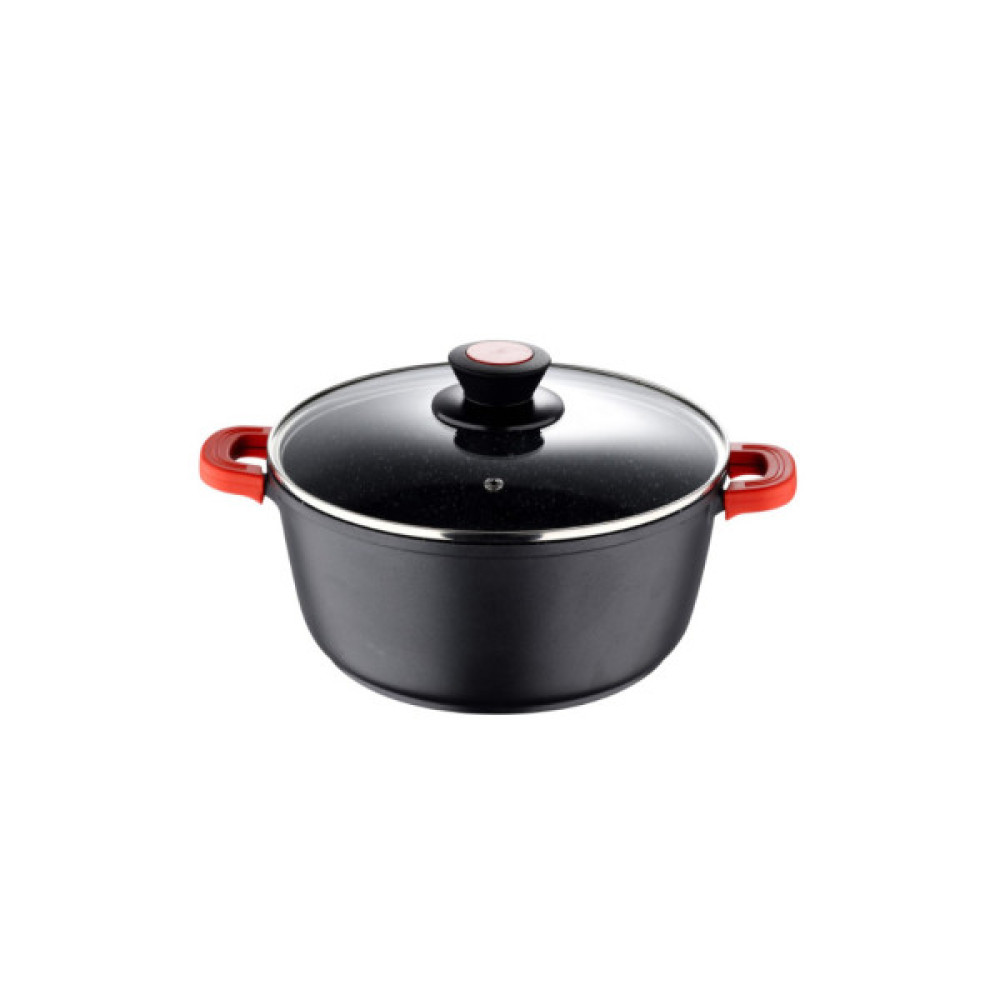 Каструля Bergner Chroma, з кришкою 20 см, 2.2 л (BG-30114-BK)