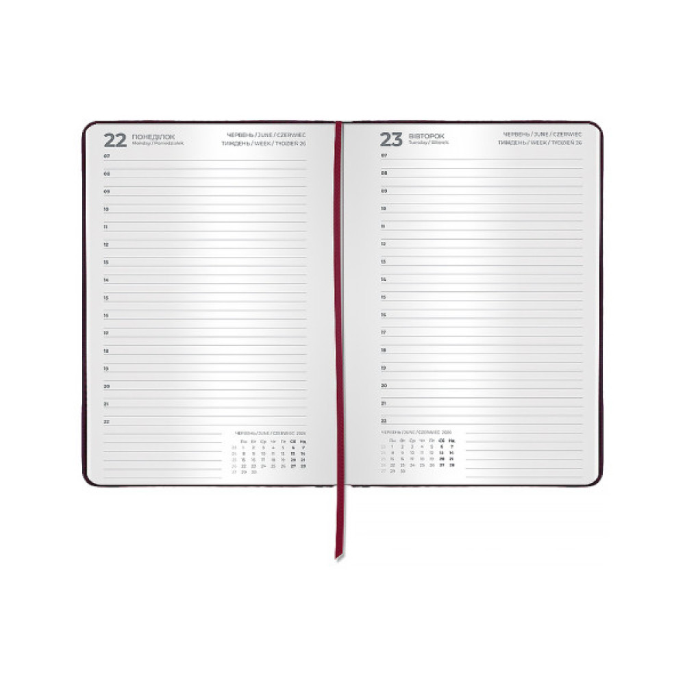 Тижневик Axent датований 2026 Classic Lux, 145х210, коричневий (8844-26-4-A)