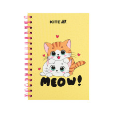 Блокнот Kite на спіралі A5 Cute 1, 80 аркушів, клітинка (K25-1911-1)