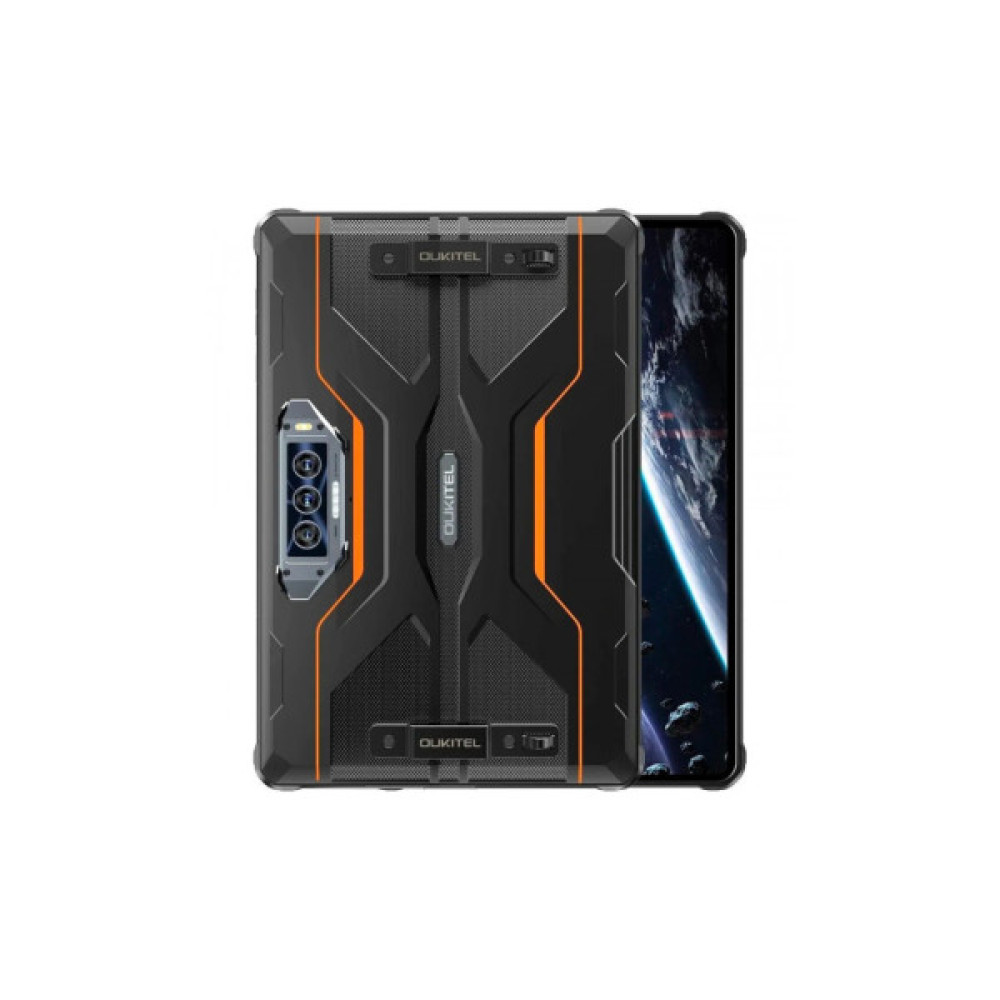 Планшет OUKITEL RT8 11" 6/256GB NFC LTE Dual Sim Black-Orange with hand з ручкою (6931940756396)