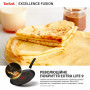 Сковорода Tefal Excellence Fusion, 25см, для млинців, чорний (G3383802)