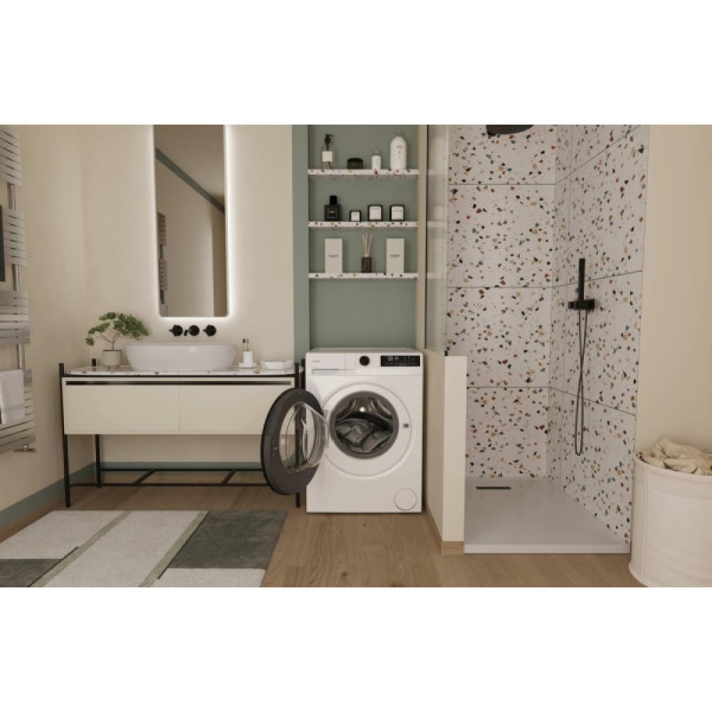 Пральна машина Candy фронтальна, 8кг, 1400, A+++, 59см, дисплей, пара, інвертор, білий