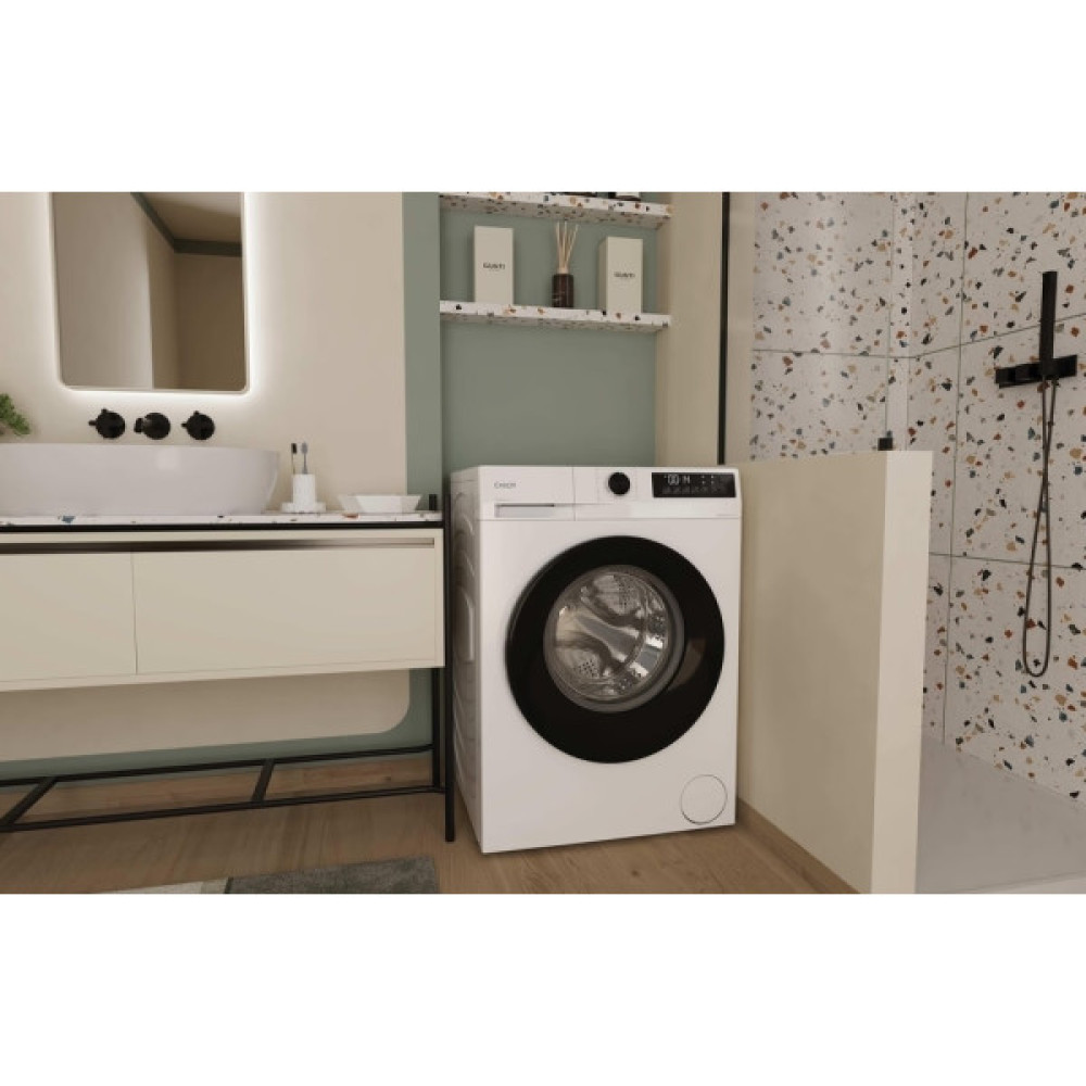 Пральна машина Candy фронтальна, 8кг, 1400, A+++, 59см, дисплей, пара, інвертор, білий