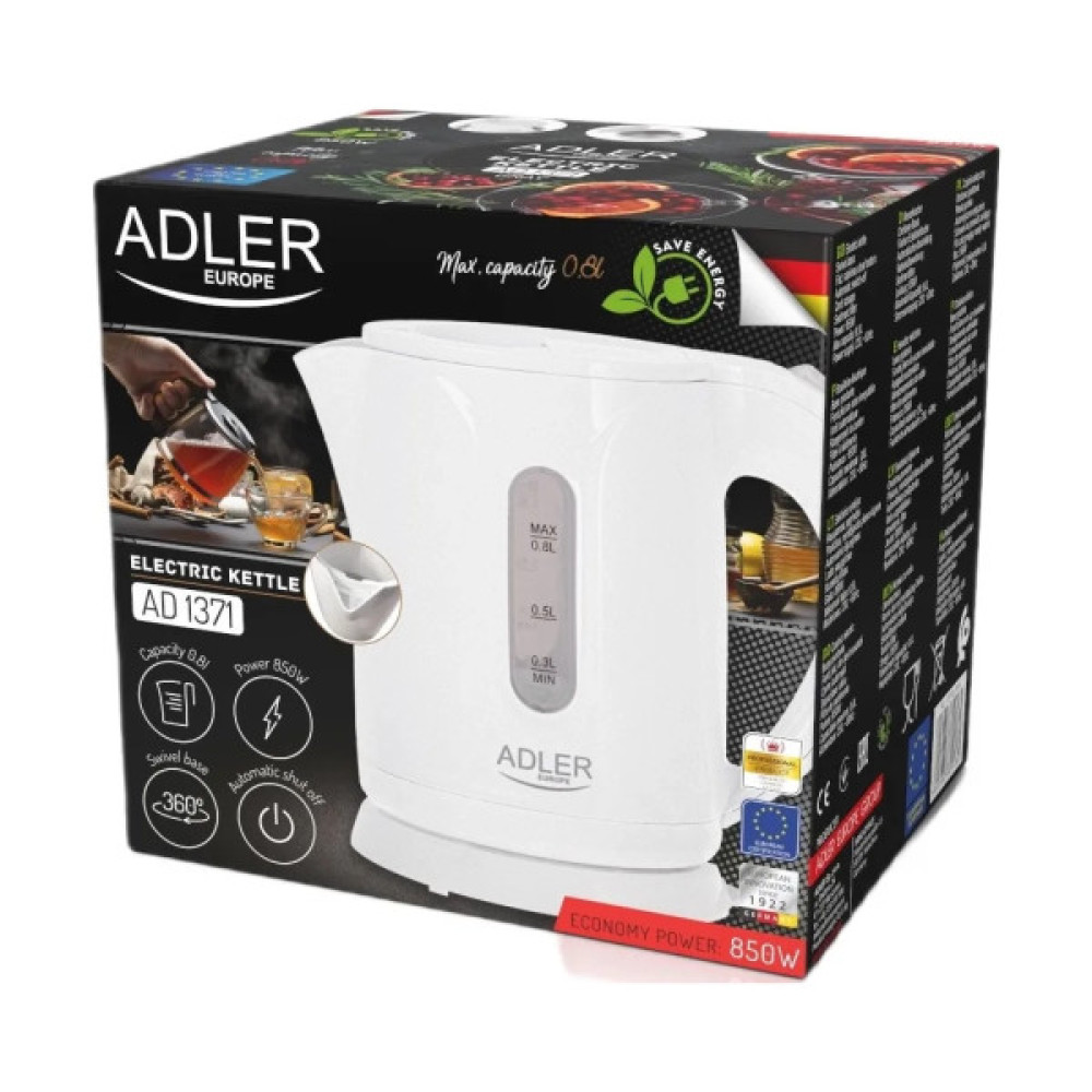 Електрочайник Adler AD 1371 white