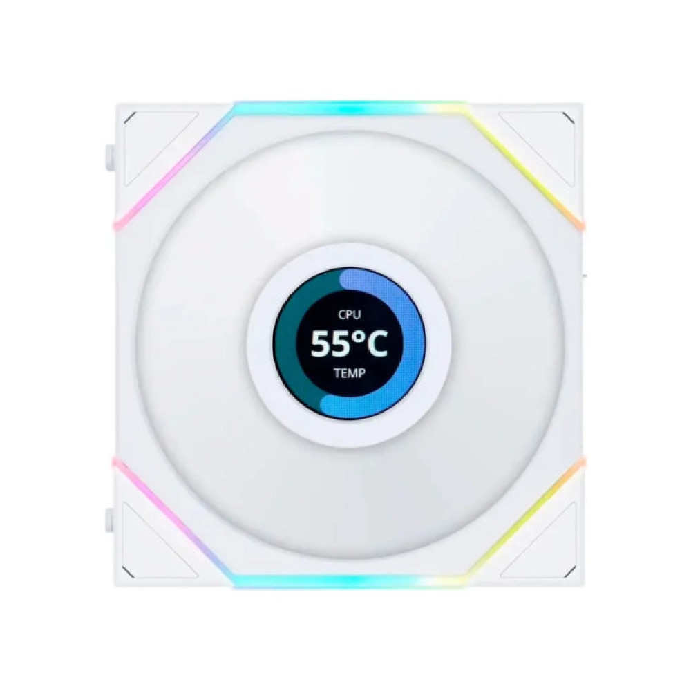 Кулер до корпусу Lian Li TL LCD 140-1, White (G99.14TLLCD1W.00)