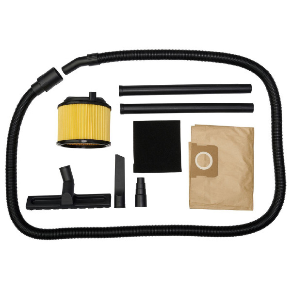 Пилосос професійний Einhell 1930А 1500Вт пластик 30л 190мбар шланг 2.5м кабель 3м розетка 2кВт 4.7кг