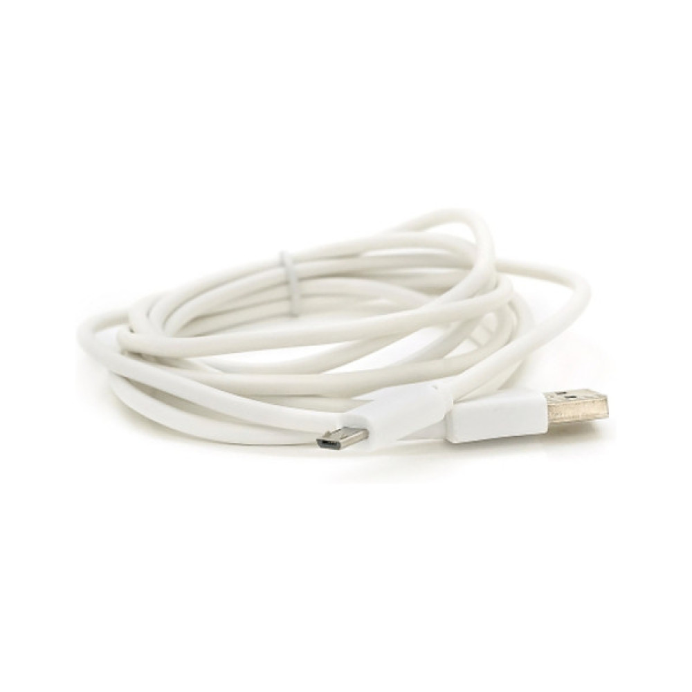 Дата кабель USB 2.0 AM to Micro 5P 2.0m white Voltronic (USB2AMMicW/05104)