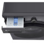 Пральна машина LG фронтальна, 7кг, 1200, A, 44см, дисплей, пара, інвертор, чорний