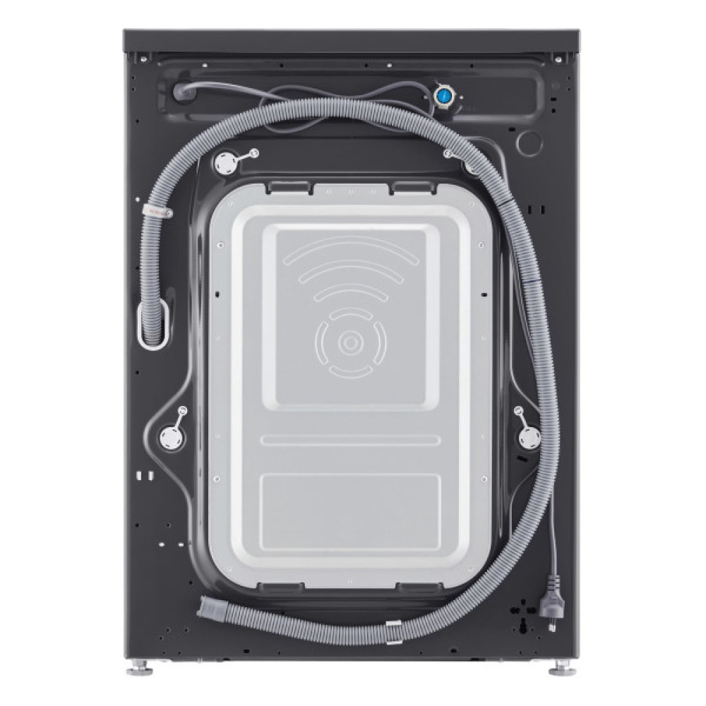 Пральна машина LG фронтальна, 7кг, 1200, A, 44см, дисплей, пара, інвертор, чорний