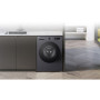 Пральна машина LG фронтальна, 7кг, 1200, A, 44см, дисплей, пара, інвертор, чорний