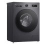 Пральна машина LG фронтальна, 7кг, 1200, A, 44см, дисплей, пара, інвертор, чорний