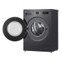 Пральна машина LG фронтальна, 7кг, 1200, A, 44см, дисплей, пара, інвертор, чорний